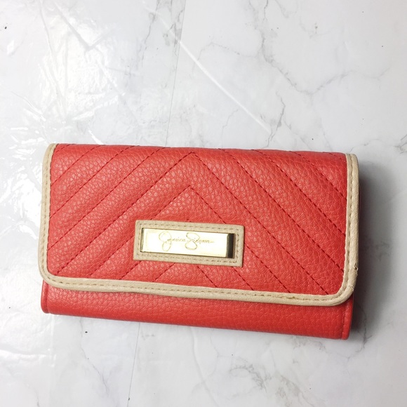 Jessica Simpson Handbags - Jessica Simpson | Orange Wallet  B12